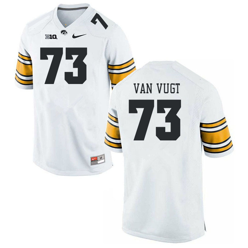Men #73 Kyson Van Vugt Iowa Hawkeyes College Football Jerseys Stitched Sale-White - Click Image to Close